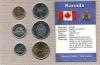 Канада, 2002-2005, Набор Юбилейных Монет, 1 c-1$, запайка